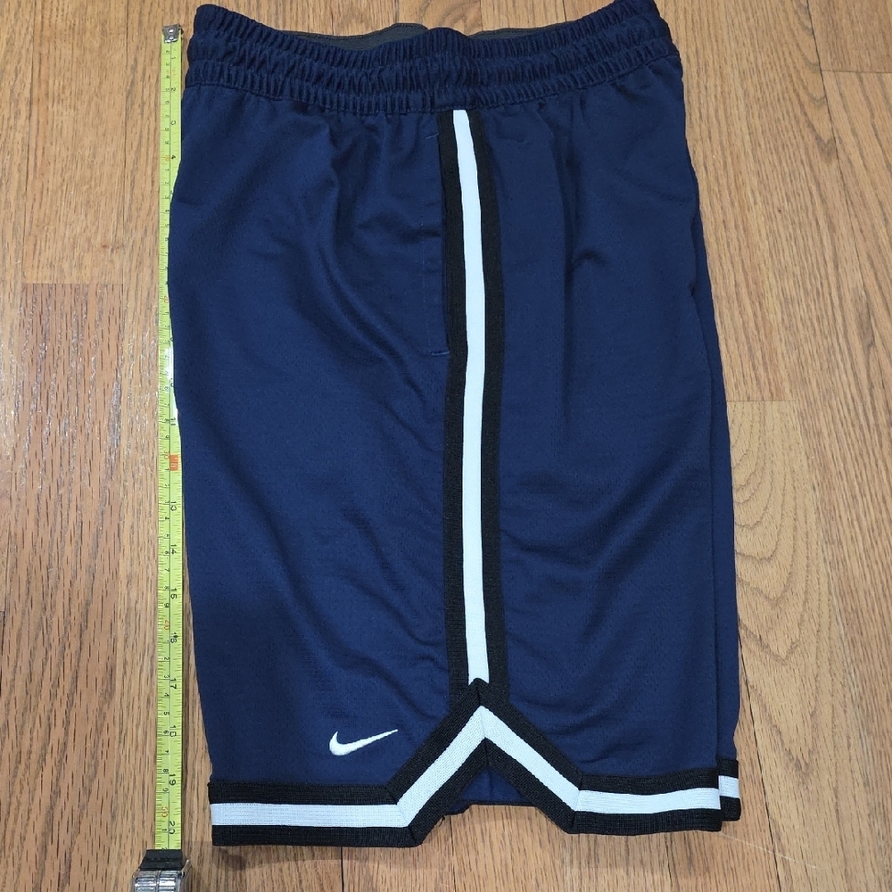 Nike Dark Blue Sports Shorts with White Trim - Picture 7 of 13